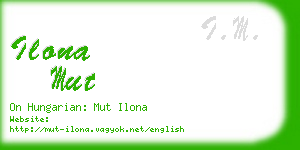 ilona mut business card